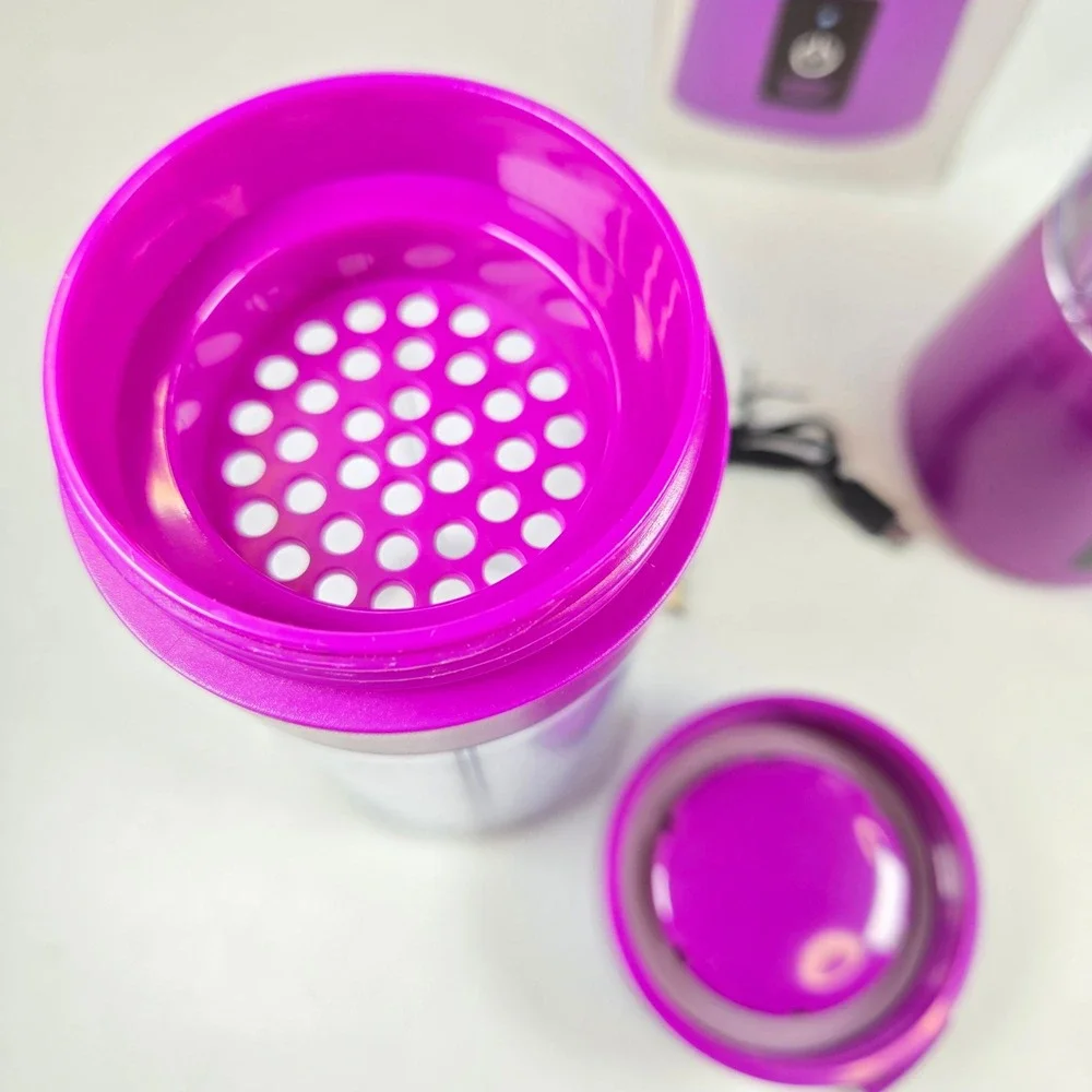 BlendJet One Original Portable Blender Purple USB Rechargeable with Extra Jar